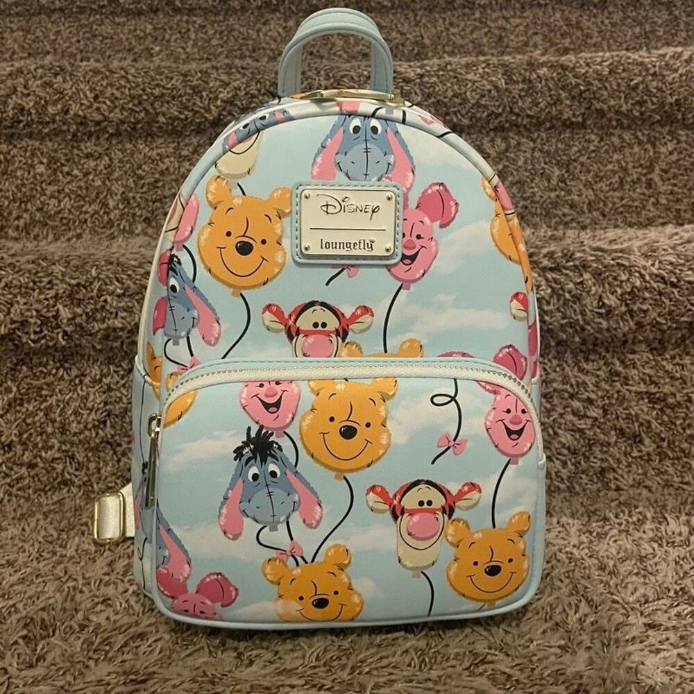 Loungefly Disney Winnie the Pooh Balloon Friends Mini Backpack NWT Pooh Tigger